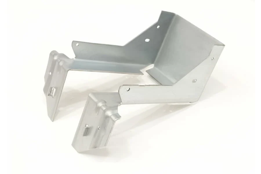 4.1 Sheet Metal Fabrications Materials Closeup Shot Of Metal Brackets Building Material Aluminum