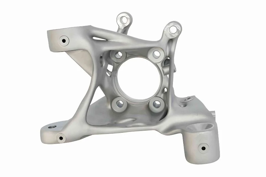 4.1 Beadblasting Al Casting Part With Post Cnc Processing