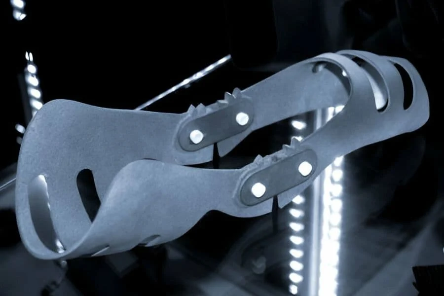 4.3 Vapor Smoothing Sls Gray Orthopedic Plastic Prosthesis Printed On Powder 3d Printer
