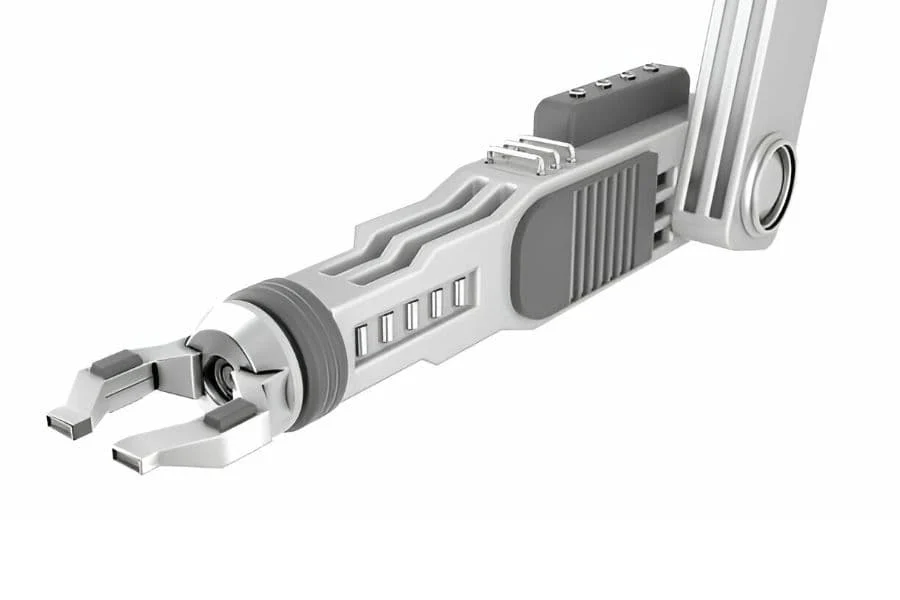 6.4 Robotics Industry Robotic Arm, 3d Rendering