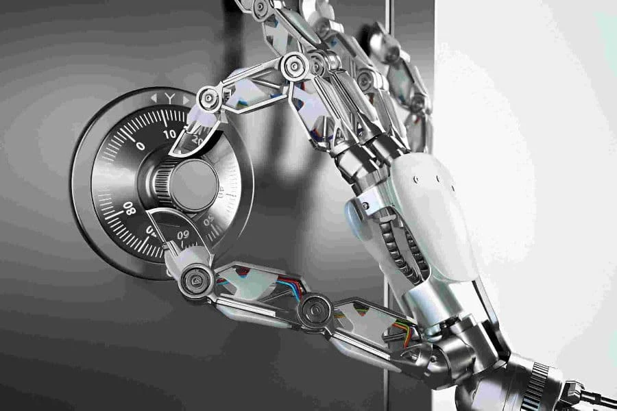 9.2robot Hand Opening A Safe